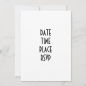 FAB "40th" PARTIJINVITATIE Kaart (Achterkant)