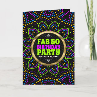 FAB 50e verjaardag Groovy Rave Flower Party