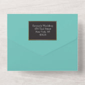 Fab Blauwgroen legant allen in één uitnodiging (Achterkant)