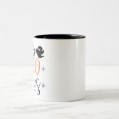 Fab Bololous Grappige Ghost Womens Halloween Tweekleurige Koffiemok (Center)