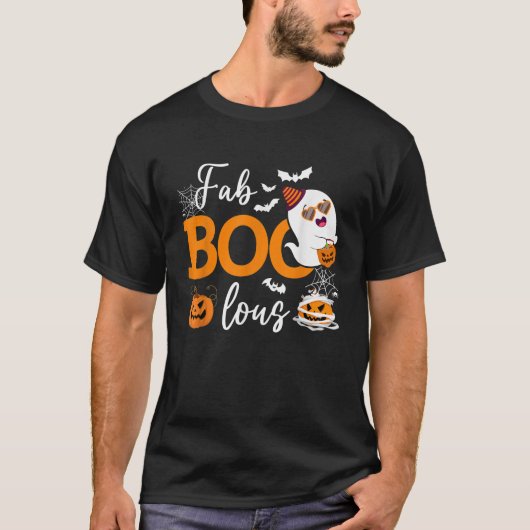 Fab Boo Lous Cute Ghost Halloween T-shirt (Voorkant)
