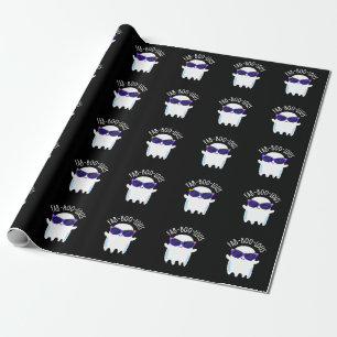 Fab-Boo-Lous Funny Ghost Pun Dark BG Cadeaupapier