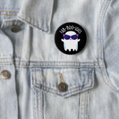 Fab-Boo-Lous Funny Ghost Pun Dark BG Ronde Button 5,7 Cm (In situ)