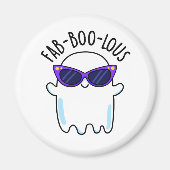Fab-Boo-Lous Grappige Geest Pun Magneet (Voorkant)