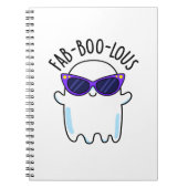 Fab-Boo-Lous Grappige Geest Pun Notitieboek (Voorkant)