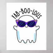 Fab-Boo-Lous Grappige Geest Pun Poster (Voorkant)