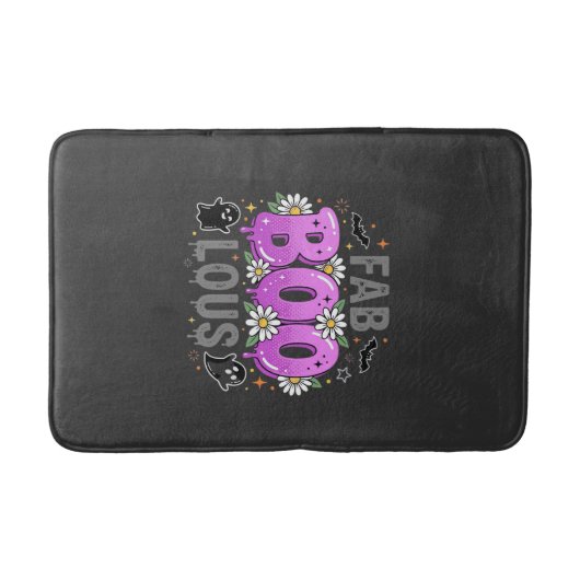 Fab Boo Lous Halloween Geest Ontwerp_1 Badmat (Voorkant)
