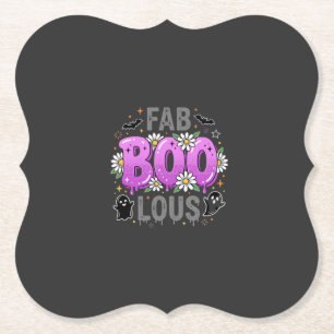 Fab Boo Lous Halloween Geest Ontwerp_1 Kartonnen Onderzetters