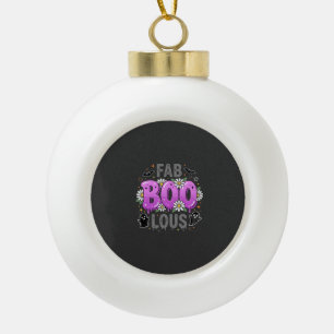 Fab Boo Lous Halloween Geest Ontwerp_1 Keramische Bal Ornament