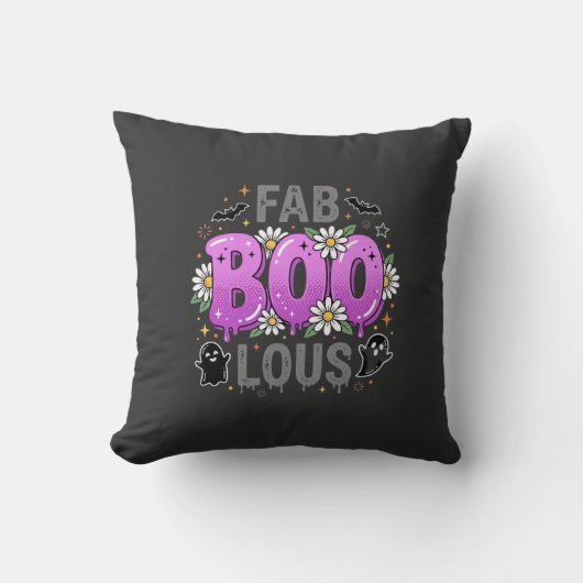 Fab Boo Lous Halloween Geest Ontwerp_1 Kussen (Voorkant)