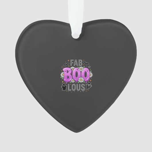Fab Boo Lous Halloween Geest Ontwerp_1 Ornament (voorkant)