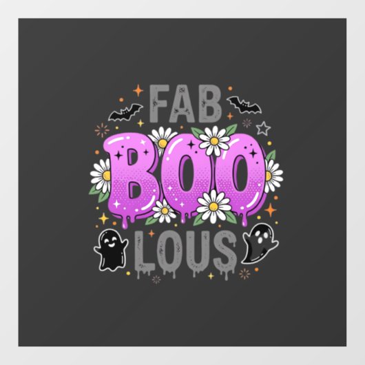 Fab Boo Lous Halloween Geest Ontwerp_1 Raamsticker (Vel)
