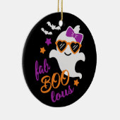 Fab Boo Lous Halloween Ghost Cute Keramisch Ornament (Rechts)
