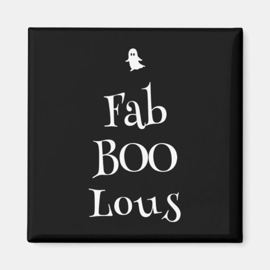 Fab Boo Lous Halloween Ghost Magneet (Voorkant)