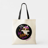Fab Boo Lous Halloween Ghost Persoonlijke naam Tote Bag (Achterkant)