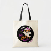 Fab Boo Lous Halloween Ghost Persoonlijke naam Tote Bag (Voorkant)