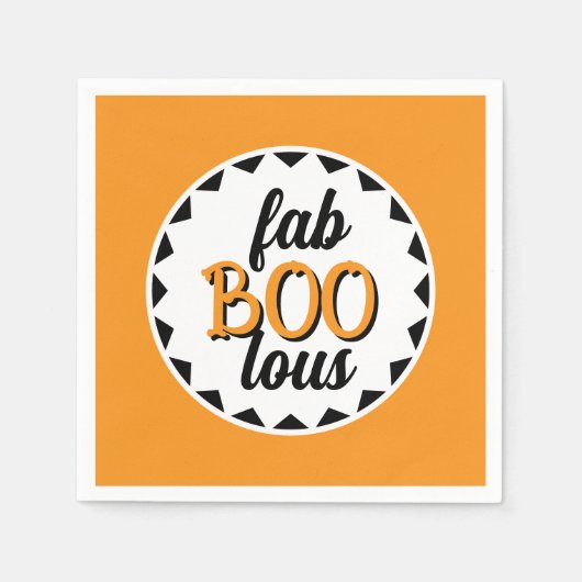 Fab Boo Lous Halloween Party Design Servet (Voorkant)