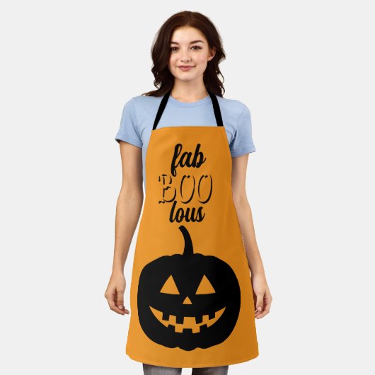 FAB BOO LOUS Halloween pumpkin Schort (Gedragen)