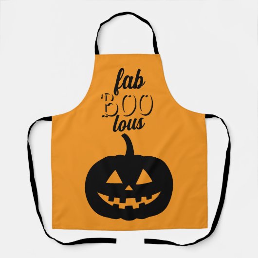 FAB BOO LOUS Halloween pumpkin  Schort (Voorkant)