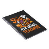 Fab-BOO-Lous leraar groep 6 Halloween Notitieboek (Rechterzijde)