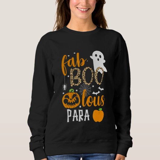 Fab Boo Lous Para Ghost Halloween Trui (Voorkant)