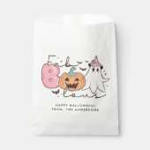Fab-boo-lous Retro Groovy Halloween Bedankzakje (Voorkant)