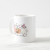 Fab-boo-lous Retro Groovy Halloween Koffiemok (Voorkant links)