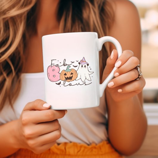 Fab-boo-lous Retro Groovy Halloween Koffiemok