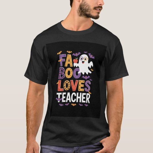 Fab Boo Lous Retro Halloween T-shirt (Voorkant)