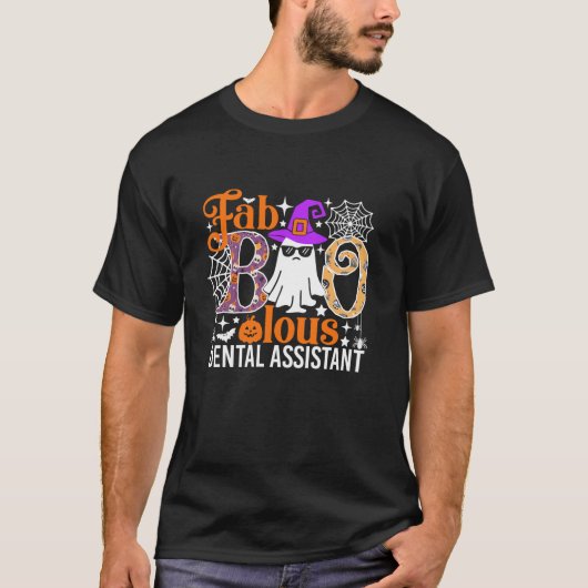 Fab Boo Lous Tandheelkundige Assistent Grappig Hal T-shirt (Voorkant)