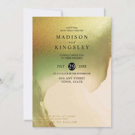 Fab Chartreuse 💚 Abstracte ongelooflijke budget W Kaart (Voorkant)