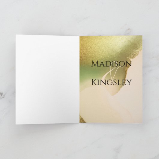 Fab Chartreuse Abstracte verbazingwekkend  Bedankkaart (Binnen)