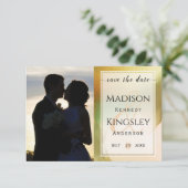 Fab Chartreuse 🤵 Trouwdag met een knalbudget: sto Save The Date (Staand voorkant)