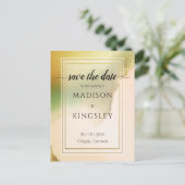 Fab Chartreuse 🤵 Vet & Stijlvol Budget Wedding Briefkaart (Staand voorkant)