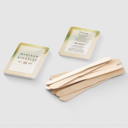 Fab Chartreuse 🤵 Vet & Stijlvol Budget Wedding Handwaaier (Niet-gemonteerd)