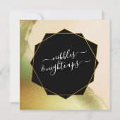 Fab Chartreuse 🤵 Vet & Stijlvol Budget Wedding Kaart (Achterkant)