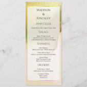 Fab Chartreuse 💚 Vet & Stijlvol Budget Wedding Menu (Voorkant)