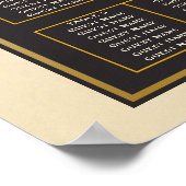 Fab Chartreuse 🤵 Vet & Stijlvol Budget Wedding Poster (Hoek)