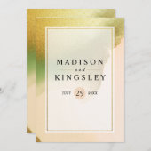 Fab Chartreuse 🤵 Vet & Stijlvol Budget Wedding Programmakaart (Voorkant / Achterkant)