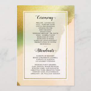 Fab Chartreuse 🤵 Vet & Stijlvol Budget Wedding Programmakaart