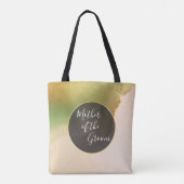 Fab Chartreuse 🤵 Vet & Stijlvol Budget Wedding Tote Bag (Achterkant)