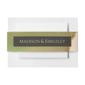 Fab Chartreuse 🤵 Vet & Stijlvol Budget Wedding Uitnodigingen Wikkel (Voorkant Voorbeeld)