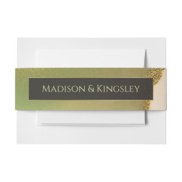 Fab Chartreuse 🤵 Vet & Stijlvol Budget Wedding Uitnodigingen Wikkel