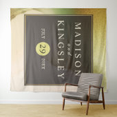 Fab Chartreuse 💚 Vet & Stijlvol Budget Wedding Wandkleed (In Situ (horizontaal))