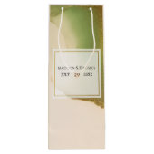 Fab Chartreuse 🤵 Vet & Stijlvol Budget Wedding Wijn Cadeautas (Achterkant)