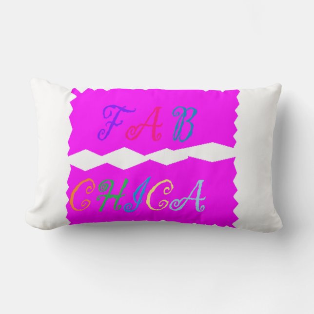 FAB CHICA LOGO Lush plush Kussen (Voorkant)