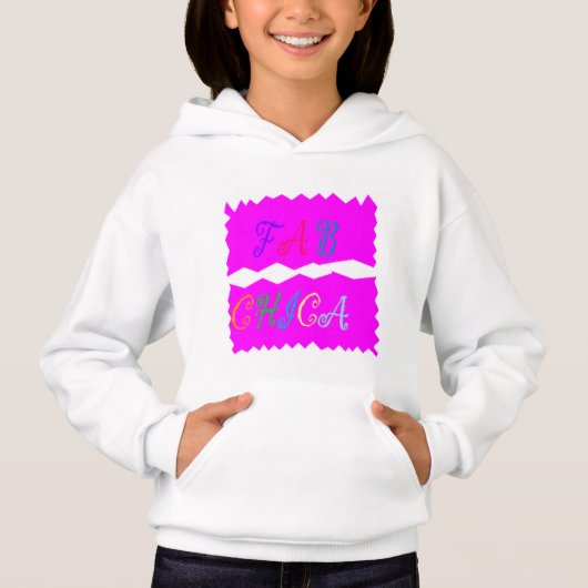FAB CHICA LOGO meisjes ontwerpen roze en gekleurde (Voorkant)