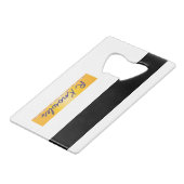 Fab Credit Kaart Zomervakantie Creditkaart Flessenopener (Achterkant Gekanteld)