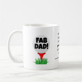 FAB DAD. Golfer Vaderdag Coffee-Mok Koffiemok (Links)