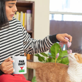 FAB DAD. Golfer Vaderdag Coffee-Mok Koffiemok